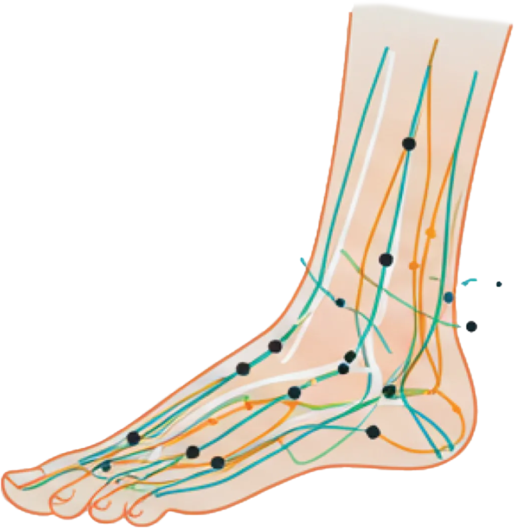 Acupuncture Meridian Points on the Foot